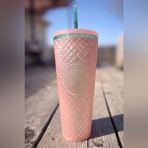 Starbucks Pink Studded Tumbler with Lid & Straw🩷